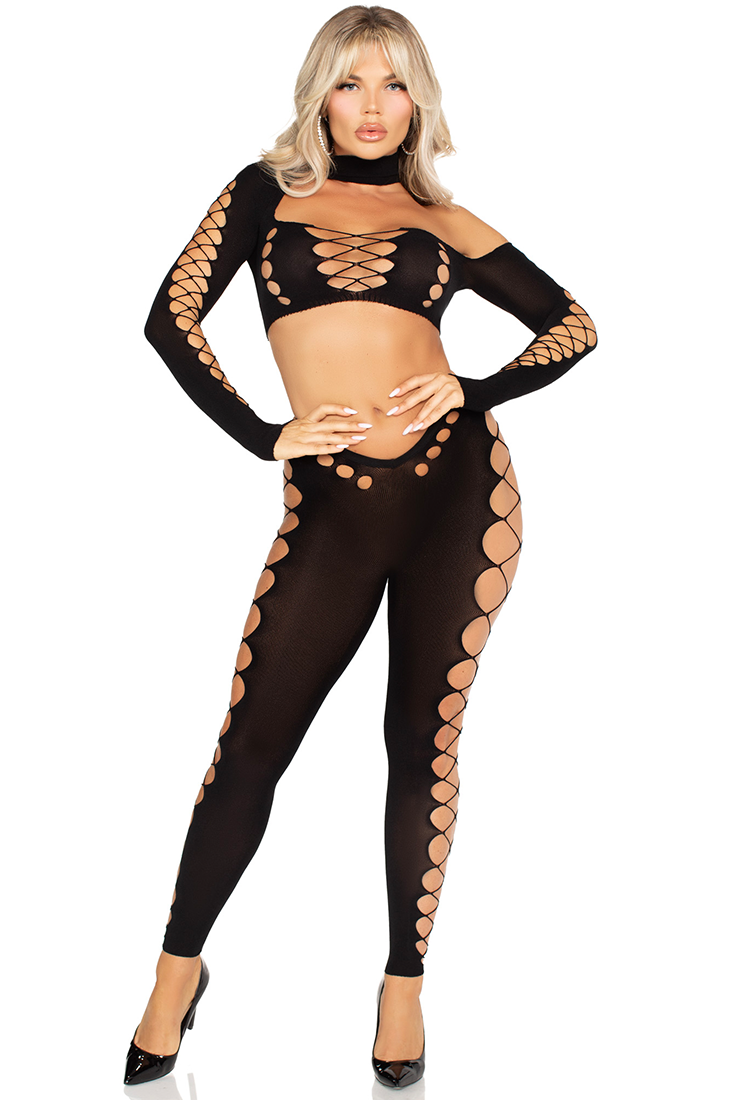 Seamless Cut-Out Crop Top and Legging