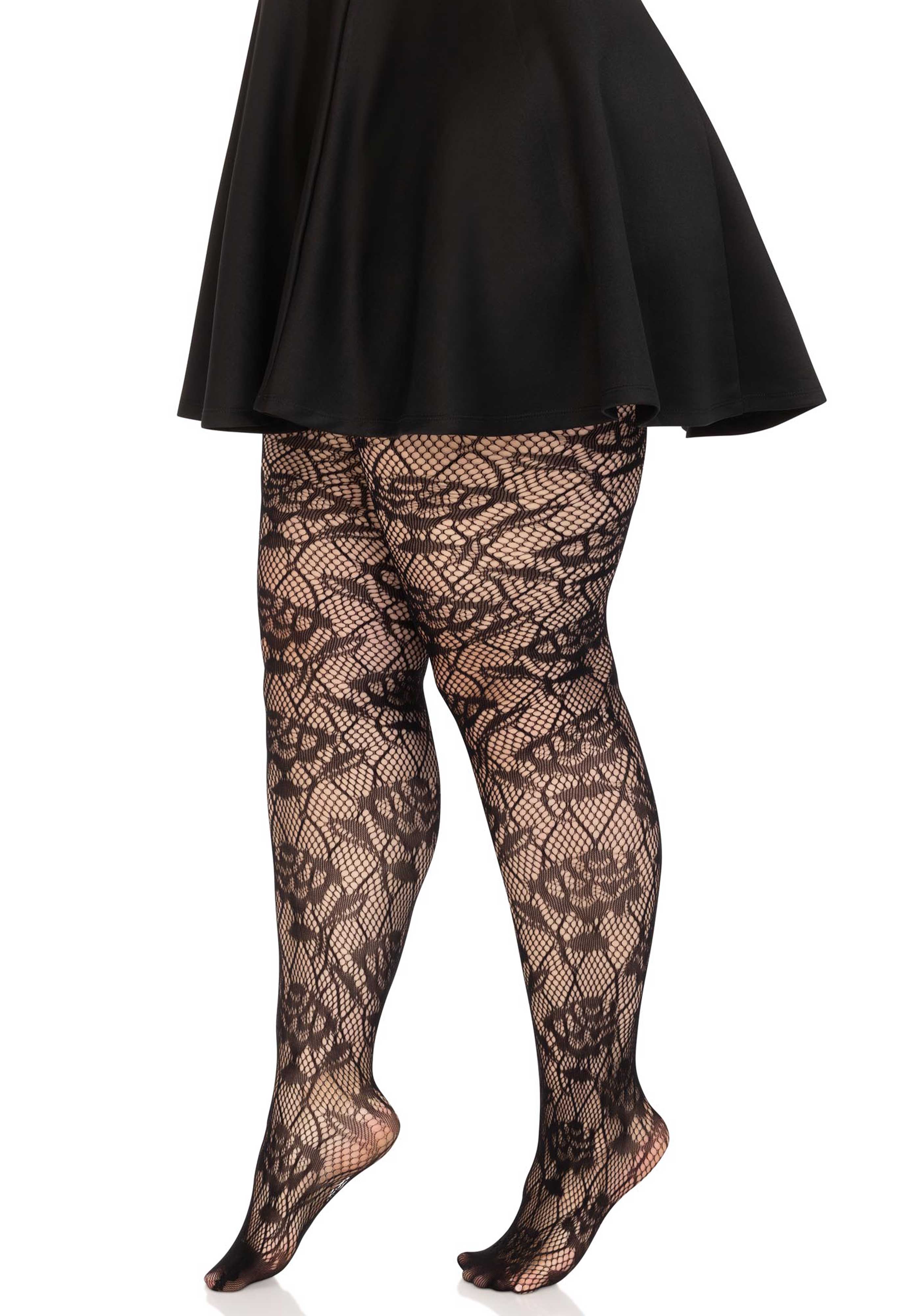 Wild Rose Plus Floral Tights