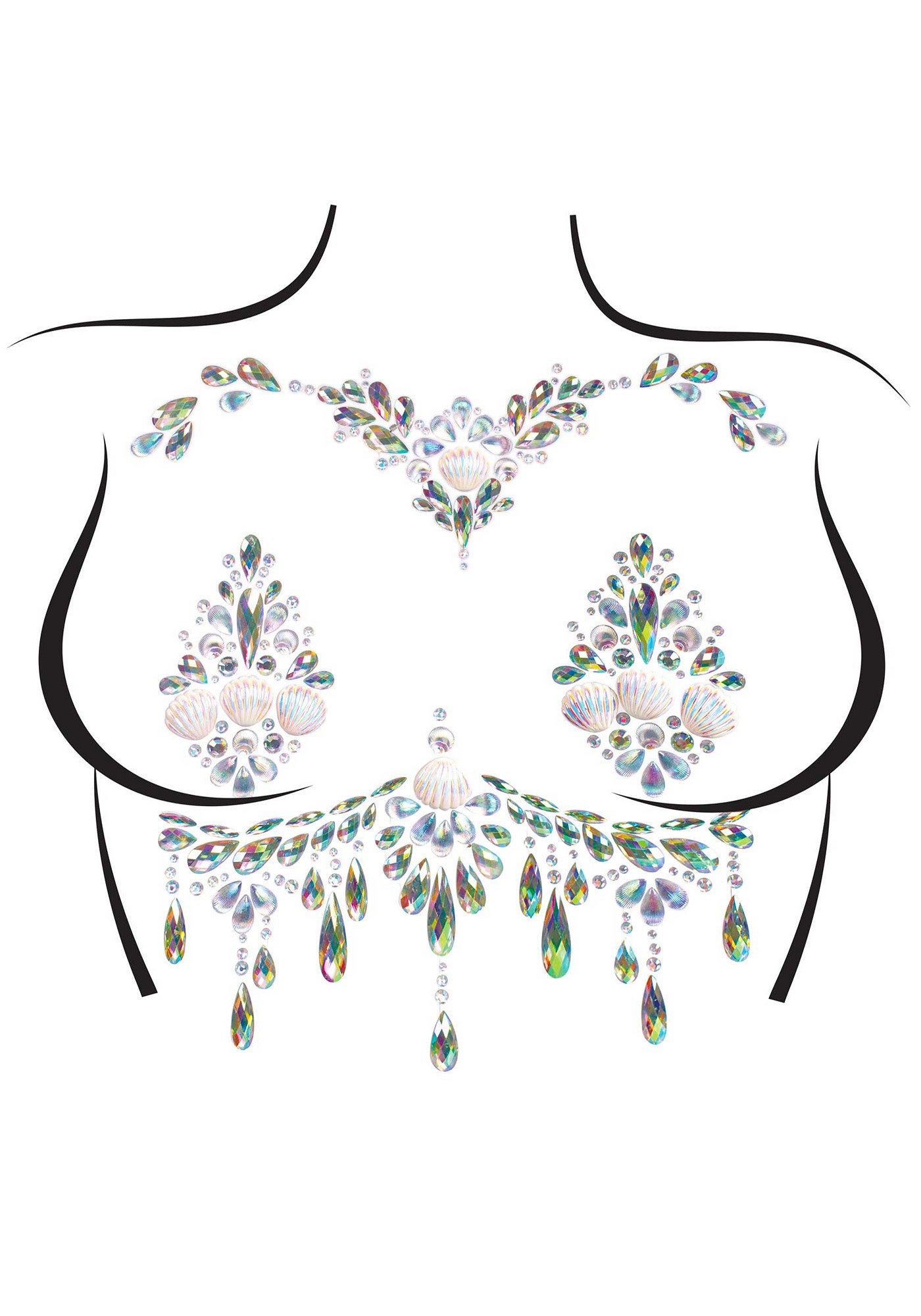 Siren Adhesive Body Jewels Sticker