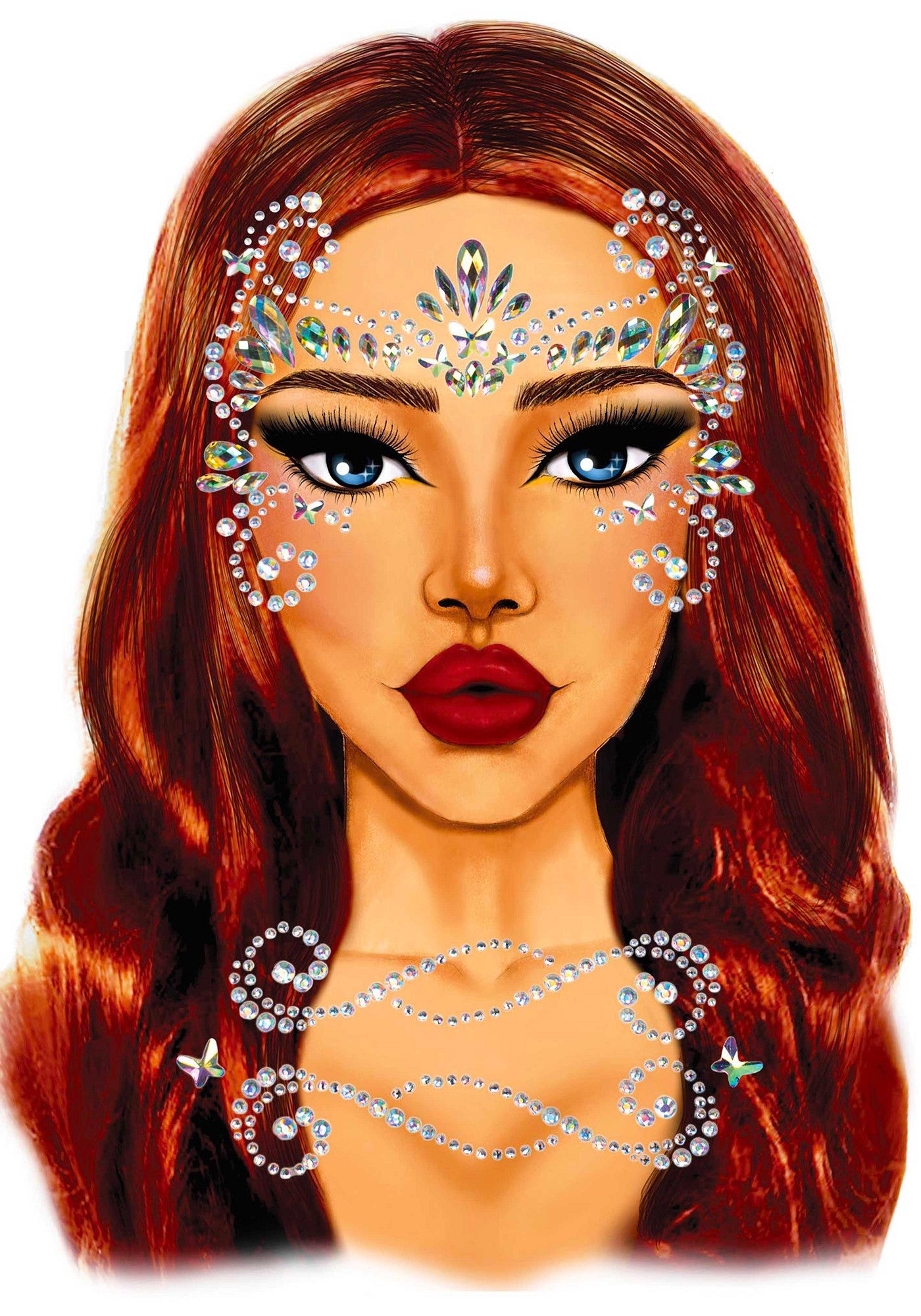 Adhesive Face Jewels Sticker